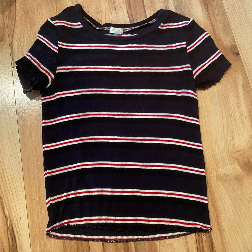 Garage striped t-shirt—Junior’s XS